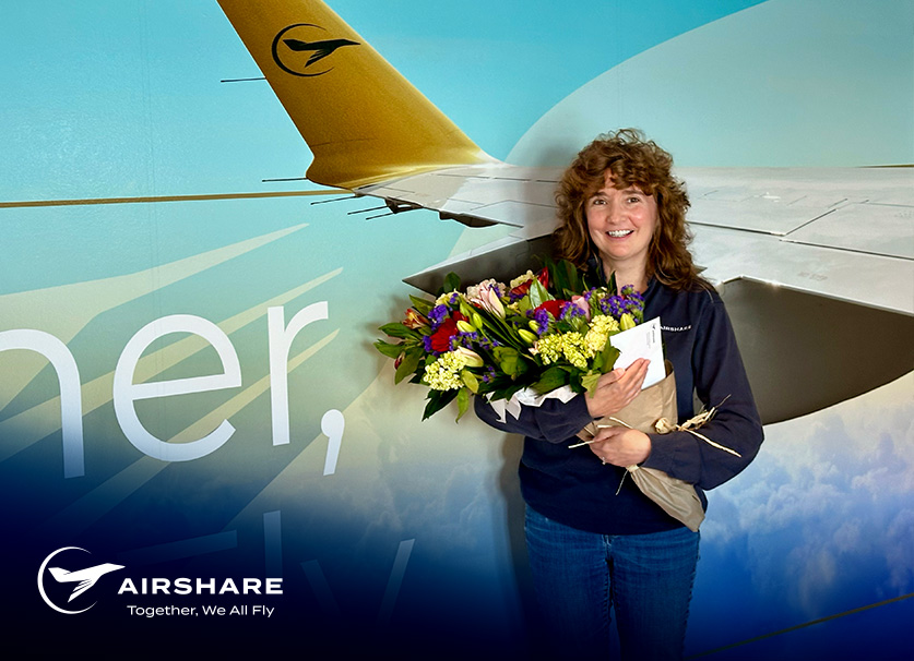 Employee of the Month - June - 2024 - being celebrated at HQ and presented with flowers.