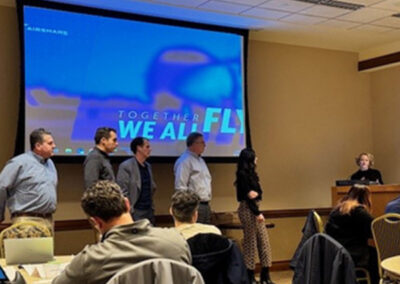 Airshare employees gathered together to learn more about customer experience.