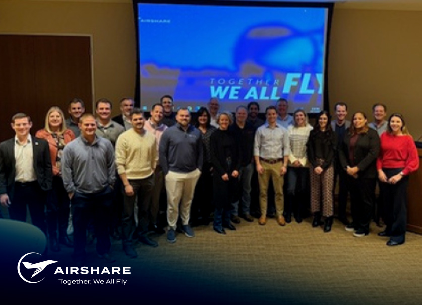 Airshare employees gathered together to learn more about customer experience.