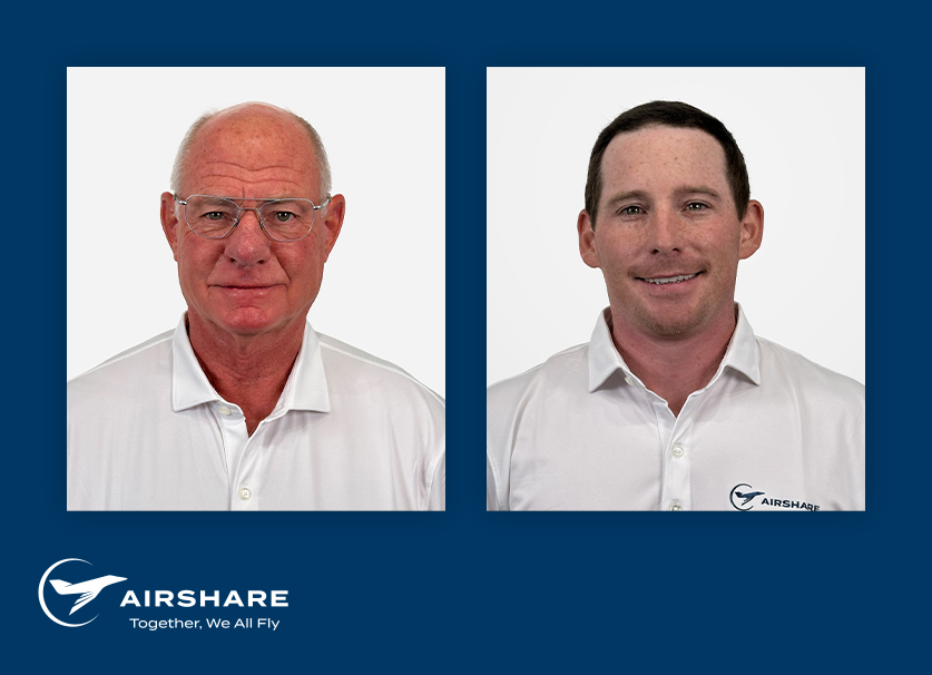 Airshare fractional pilots Chris C. and Logan B.