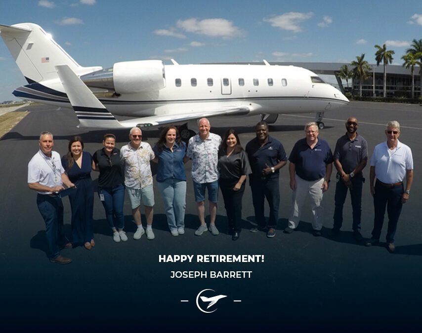 Congratulating Joseph Barrett on retirement!