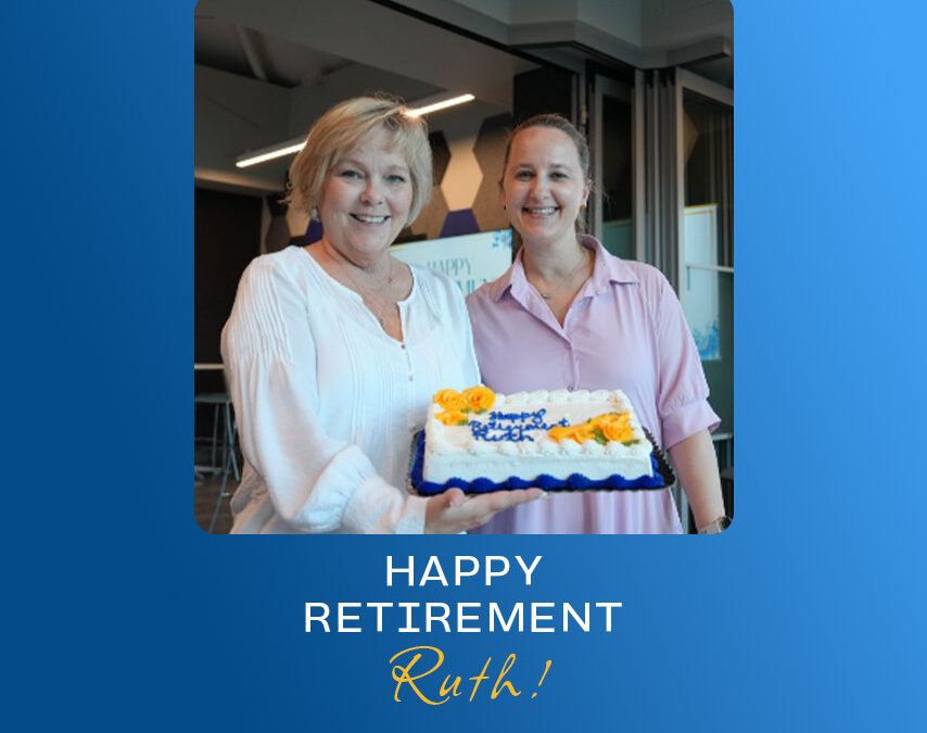 Congratulating Ruth Szurek on retirement!