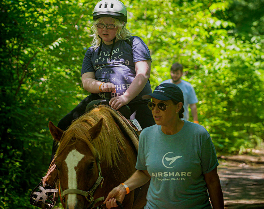 Airshare Volunteers at Alphapointe’s Summer Adventure Camp
