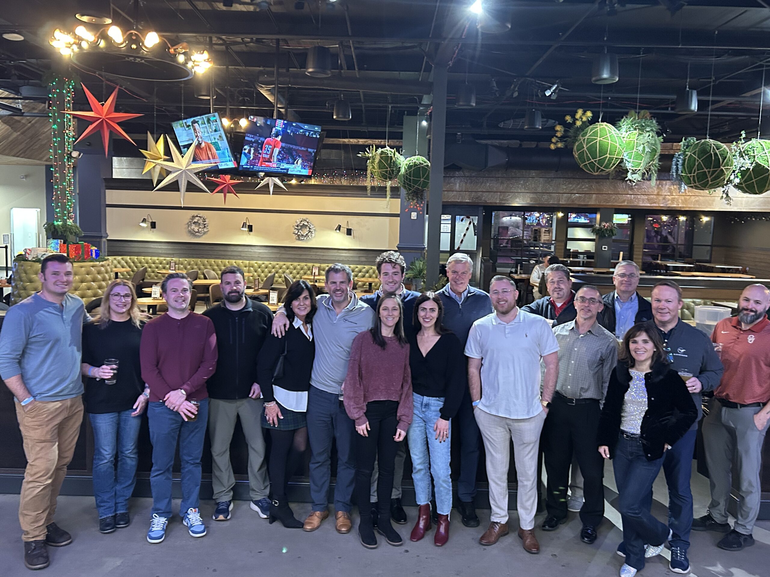 Airshare's Shelton based office employees gathered together with CEO John Owen celebrating their holiday party.