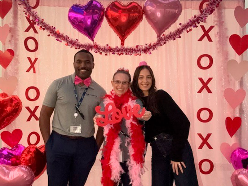 Airshare pilots celebrating Valentine's.