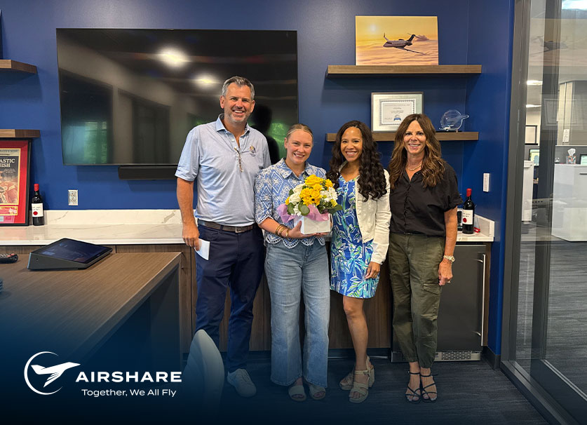 Airshare employee, Vanessa McGrew, being honored as June 2026 Employee of the Month.